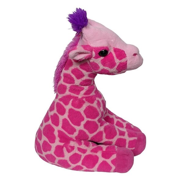 Wild Republic Hot Pink Giraffe Zoo Animal Plush Stuffed Animal 12.5" - Picture 2 of 7